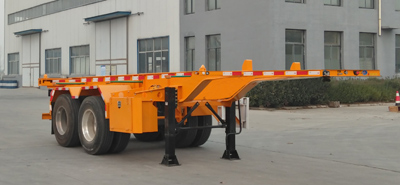 梁鄆牌SLY9350TWY危險(xiǎn)品罐箱骨架運(yùn)輸半掛車